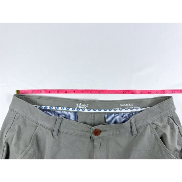 Mugsy Pants Mens 38x30 Damens Chinos Stretch Gray Straight Comfort K4PNDA - Picture 9 of 10